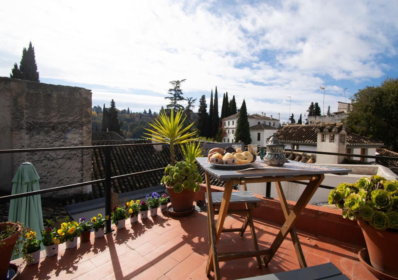 グラナダMirador Alhambra - 2 Private Terraces - Wifi -アパートメント エクステリア 写真