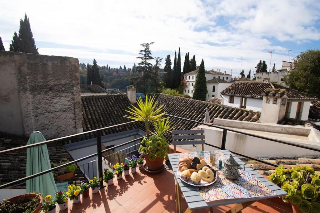 グラナダMirador Alhambra - 2 Private Terraces - Wifi -アパートメント エクステリア 写真